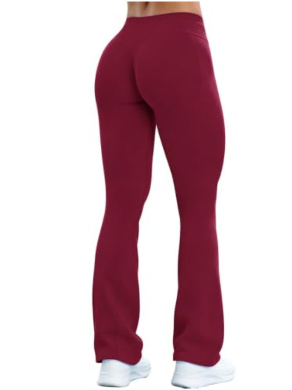 Seamless Mini Flare Leggings with Hidden Scrunch Butt Lift High Waist Tummy